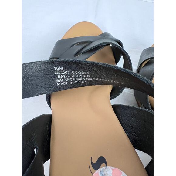 Korks Wooden Sandals Bagley Leather Platform Clogs Boho Chic Coastal Cowgirl - Picture 8 of 8